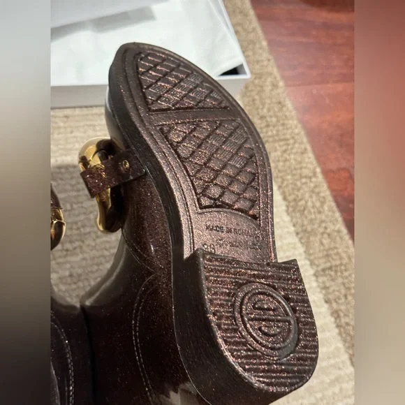 JW Anderson Brown Glitter Rubber Ankle Boot(Rain Boot) Size 36 - Picture 6 of 12